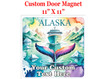 Cruise Ship Door Magnet - 11" x 11"  - Show off your cruising spirit and find your cabin easier!  Alaska