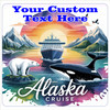 Cruise Ship Door Magnet - 11" x 11"  - Show off your cruising spirit and find your cabin easier!  Alaska