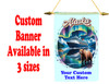 Custom Ship Door Banner -  available in 3 sizes.    Custom with your text!  Show off your cruising spirit and find your cabin easier with our custom door banners.