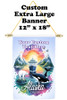 Custom Ship Door Banner -  available in 3 sizes.    Custom with your text!  Show off your cruising spirit and find your cabin easier with our custom door banners.