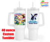 Large Alaska theme Custom 40 oz. tumbler.  Keep hydrated on the beach, cruise ship and at home with this custom tumbler .