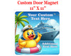 Cruise Ship Door Magnet - 11" x 11"  - Show off your cruising spirit and find your cabin easier!
