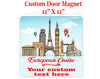 Cruise Ship Door Magnet - 11" x 11"  - Show off your cruising spirit and find your cabin easier!