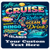 Cruise Ship Door Magnet - 11" x 11"  - Show off your cruising spirit and find your cabin easier!
