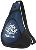 Cruise Sling Pack. Custom Large sling pack to carry all of your gear on the ship and in the ports.  Custom with your name.