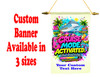 Custom Ship Door Banner -  available in 3 sizes.    Custom with your text!  Show off your cruising spirit and find your cabin easier with our custom door banners.