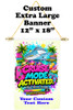 Custom Ship Door Banner -  available in 3 sizes.    Custom with your text!  Show off your cruising spirit and find your cabin easier with our custom door banners.