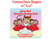 Cruise Ship Door Magnet - 11" x 11" - Bride