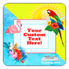 Cruise Ship Door Magnet - 11" x 11" - Flamingo