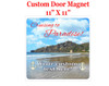 Cruise Ship Door Magnet - 11" x 11" - Paradise 5