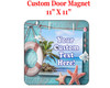 Cruise Ship Door Magnet - 11" x 11" - Postcard