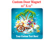 Cruise Ship Door Magnet - 11" x 11" -  Multi 2