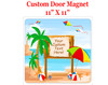 Cruise Ship Door Magnet - 11" x 11" - Sign Post 5
