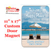 Cruise Ship Door Magnet - Extra large 11" x 17" -Happy Place 1