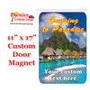 Cruise Ship Door Magnet - Extra large 11" x 17" - Paradise 1