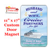 Cruise Ship Door Magnet - Extra large 11" x 17" - Partners