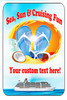 Cruise Ship Door Magnet - Extra large 11" x 17" - Sea, Sun & Cruising