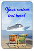 Cruise Ship Door Magnet - Extra large 11" x 17" - Ship 2