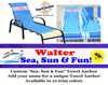 Custom Towel Anchor - Sea, Sun, Fun