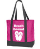 Poly Canvas Tote Bag - beach bound