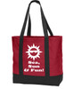 Poly Canvas Tote Bag -sea, sun, fun