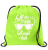 Cruise & Beach theme drawstring back pack - design 004