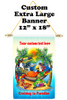 Cruise Ship Door Banner -  available in 3 sizes.      Lounging Parrot