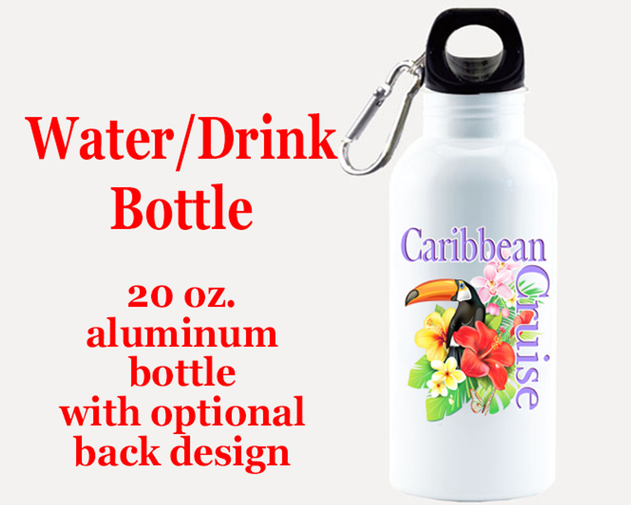 Design Your Own Water Bottles - 20 oz - Aluminum