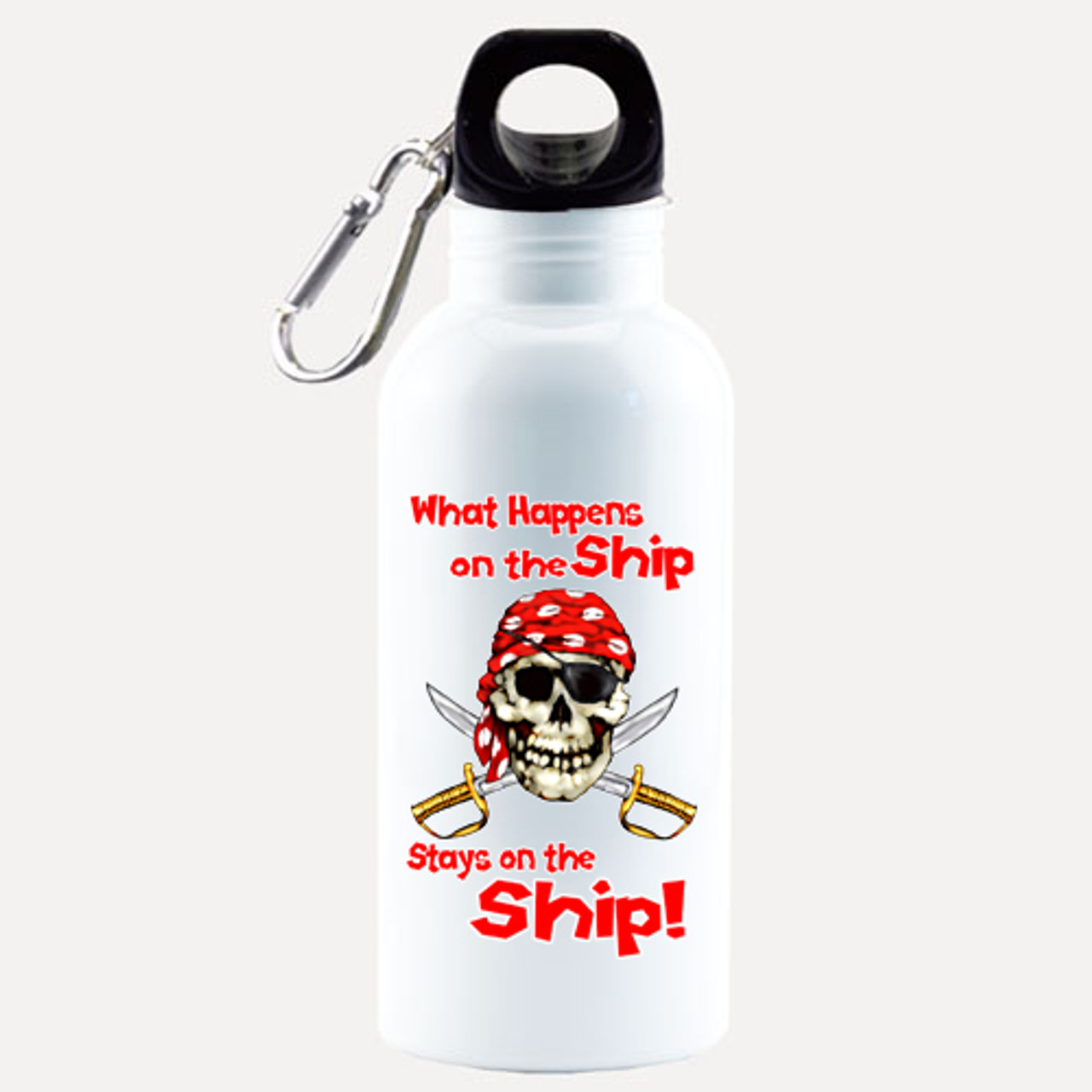 Cruise themed Water - Beverage Bottle. 20 Oz Aluminum Bottle with optional  back design. Design 0011