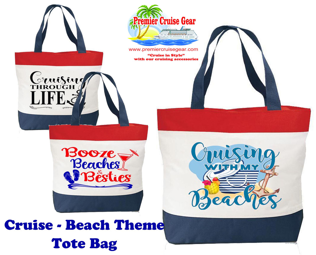 Cruising and Beach theme Tote Bag