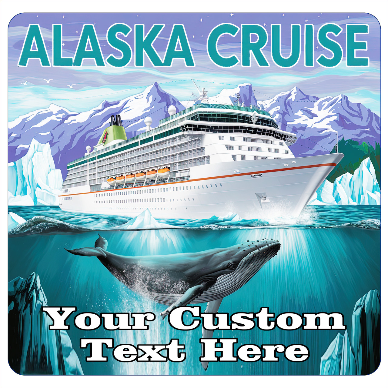 Cruise Ship Door Banner - Alaska 2025