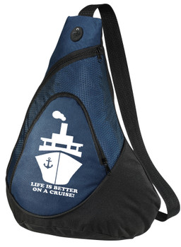 Cruise Sling Pack. Large sling pack to carry all of your gear on the ship and in the ports. Cruise Sling Pack. Large sling pack to carry all of your gear on the ship and in the ports.