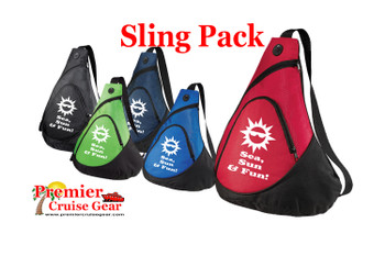 Cruise Sling Pack. Large sling pack to carry all of your gear on the ship and in the ports. (design 007