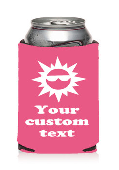 Cruise themed can sleeve.  Custom with your choice of color.  Design 006