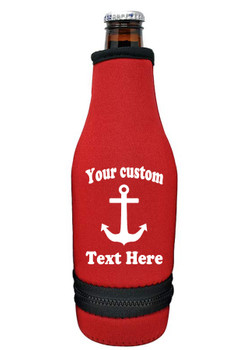 Cruise themed bottle sleeve.  Custom with your text and choice of color.  Design 002