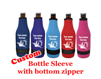 Cruise themed bottle sleeve.  Custom with your text and choice of color.  Design 004