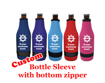 Cruise themed bottle sleeve.  Custom with your text and choice of color.  Design 006