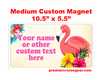 Cruise Ship Door Magnet - Medium magnet 10 1/2" x 5 1/2".  Customizable!  Design 013