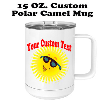 Custom cruise theme travel mug.