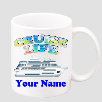 Cruise & Beach theme Custom 11 oz. mug.  Great gift for friends & family or as a special memento for you!  (002