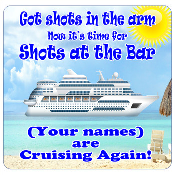 Cruise Ship Door Magnet - 11" x 11" - shots 1