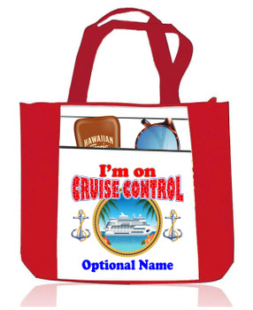 Cruise theme tote bag with rhinestone design