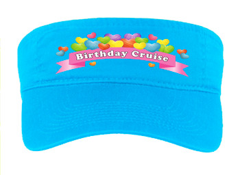 Cruise Visor - Full color art work with choice of 9 visor colors.  (subn01