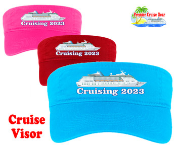 Cruise Visor - Full color art work with choice of 9 visor colors.  (subn05