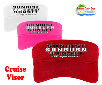Cruise Visor - Full color art work with choice of 9 visor colors.  (subn09