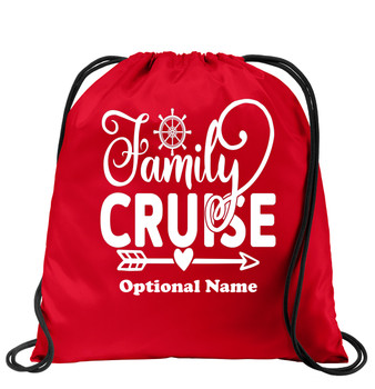 Cruise & Beach theme drawstring back pack - new002
