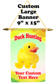 Cruise Ship Door Banner -  available in 3 sizes.    Custom with your text!  -Duck Hunting