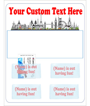 Door Key Card Holder Magnet - Holds 4 cards.  Keep your key card handy in the cabin.  also a dry erase message board. Europe 3