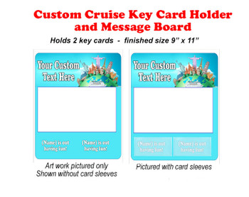 Door Key Card Holder Magnet - Holds 2 cards.  Keep your key card handy in your cabin.  Also a dry erase message board. Europe 5