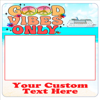 Cruise Magnet - Dry erasable magnet.  11" x 11"   2026-2